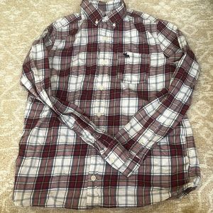 Boys Abrecombie kids plaid shirt